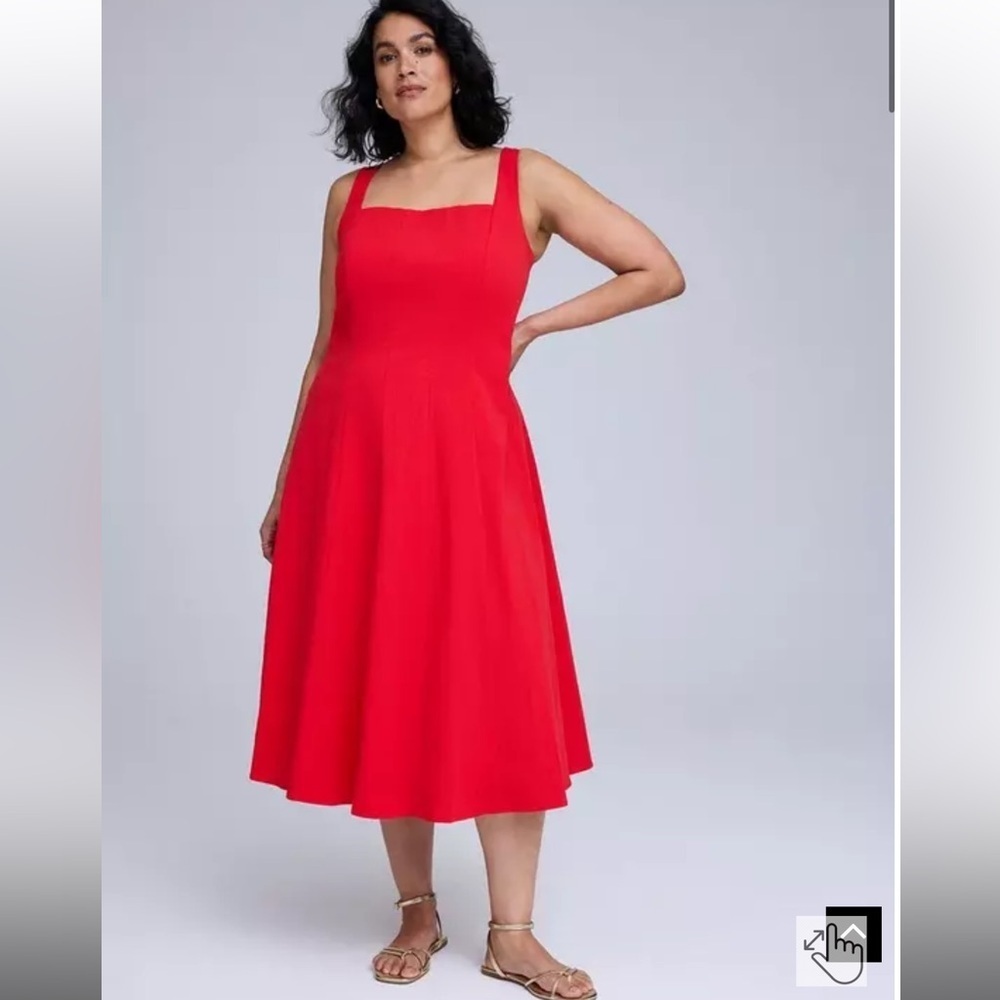 NWT Torrid Belle Isle Fit & Flare Tea Length Dress in 6X
